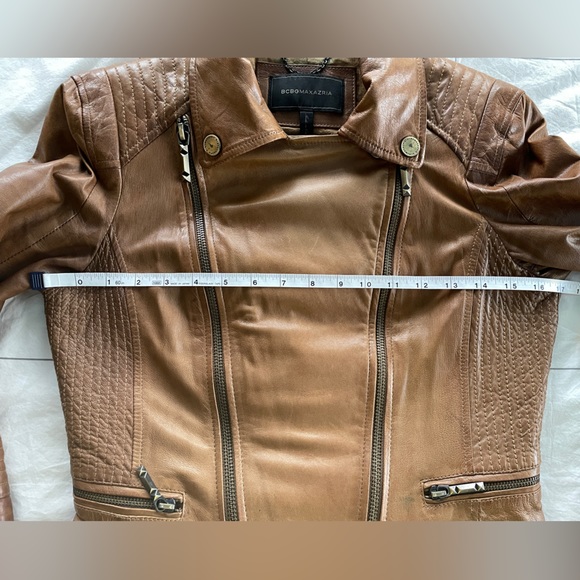 BCBG Moto Leather Jacket XS - Picture 8 of 15